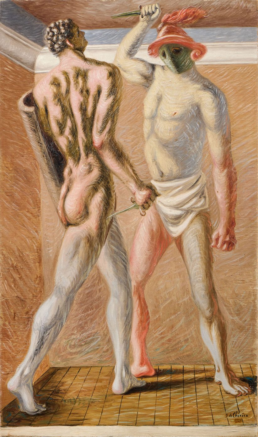 Lotto 565, Giorgio de Chirico, I Gladiatori, 1928. Stima 900.000/1.300.000 euro - Farsettiarte