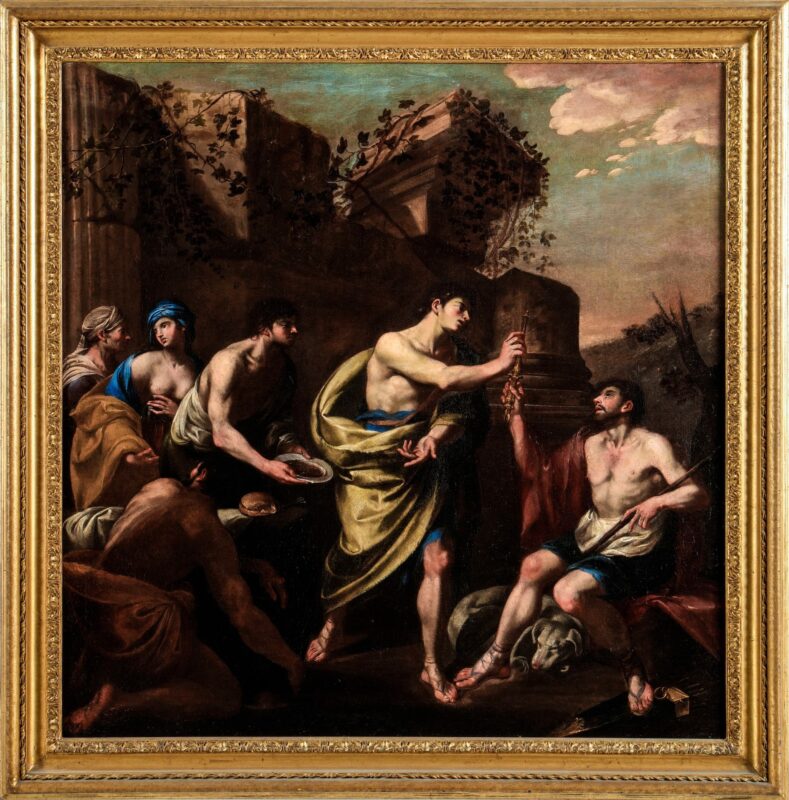 Lotto 43, Antonio de Bellis, Giacobbe ed Esaù. Stima 10.000-15.000 euro - Cambi Casa d'Aste