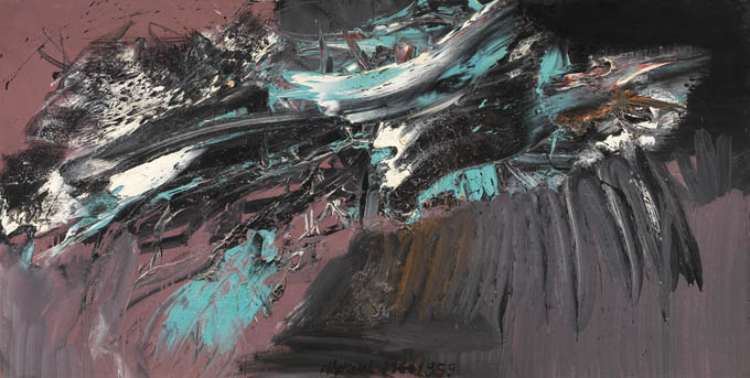 Lotto 436, Mattia Moreni, Paesaggio, 1959. Stima 60.000/90.000 euro - Farsettiarte