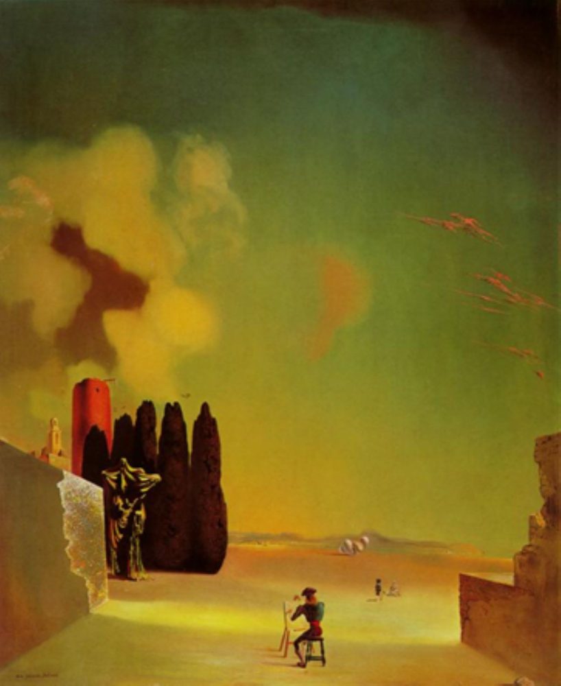 Dalì, Elementi enigmatici in un paesaggio 1934