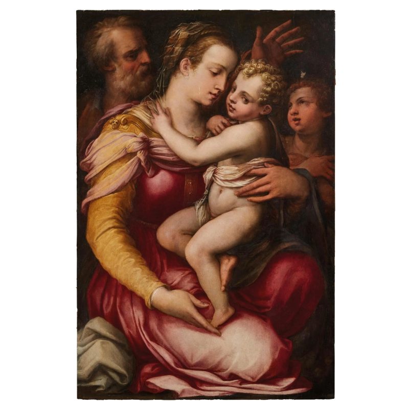 Giorgio Vasari, Sacra famiglia con San Giovannino. Battuta per 245.700 euro. Pandolfini Casa d'Aste