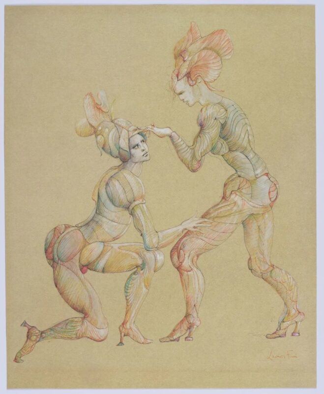 Leonor Fini, Senza titolo (opera presente in Fruits de la Passion, 1980), fotolitografia; Abano Terme, Museo Villa Bassi Rathgeb (donazione dell’ambasciatore Ugo Gabriele de Mohr). © Leonor Fini, by SI