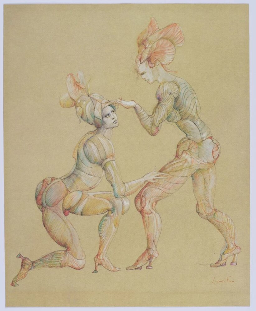 Leonor Fini, Senza titolo (opera presente in Fruits de la Passion, 1980), fotolitografia; Abano Terme, Museo Villa Bassi Rathgeb (donazione dell’ambasciatore Ugo Gabriele de Mohr). © Leonor Fini, by SI