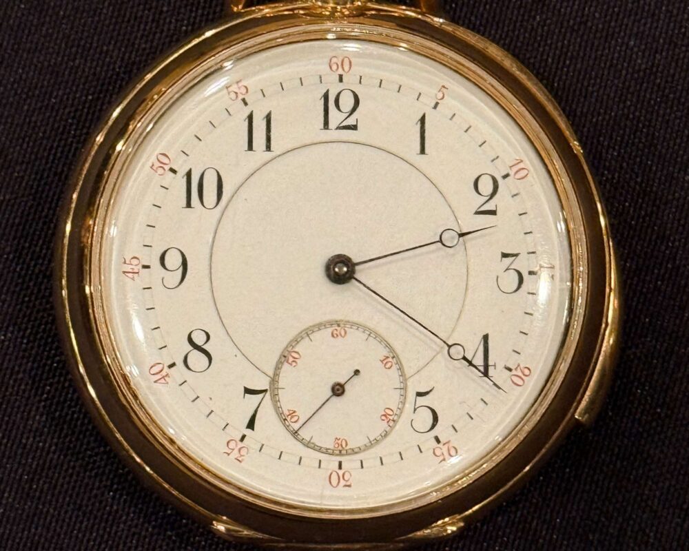 L'orologio da record nell'asta di Memorabilia del Titanic (foto Henry Aldridge Auctioneers)