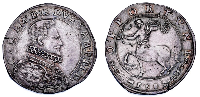 Lotto 172, DUCATO DI SAVOIA. CARLO EMANUELE I Il Grande, 1580-1630. Ducatone 1588. Torino. Stima 12-18mila euro, venduto a 77.500 euro - Cambi Casa d'Aste