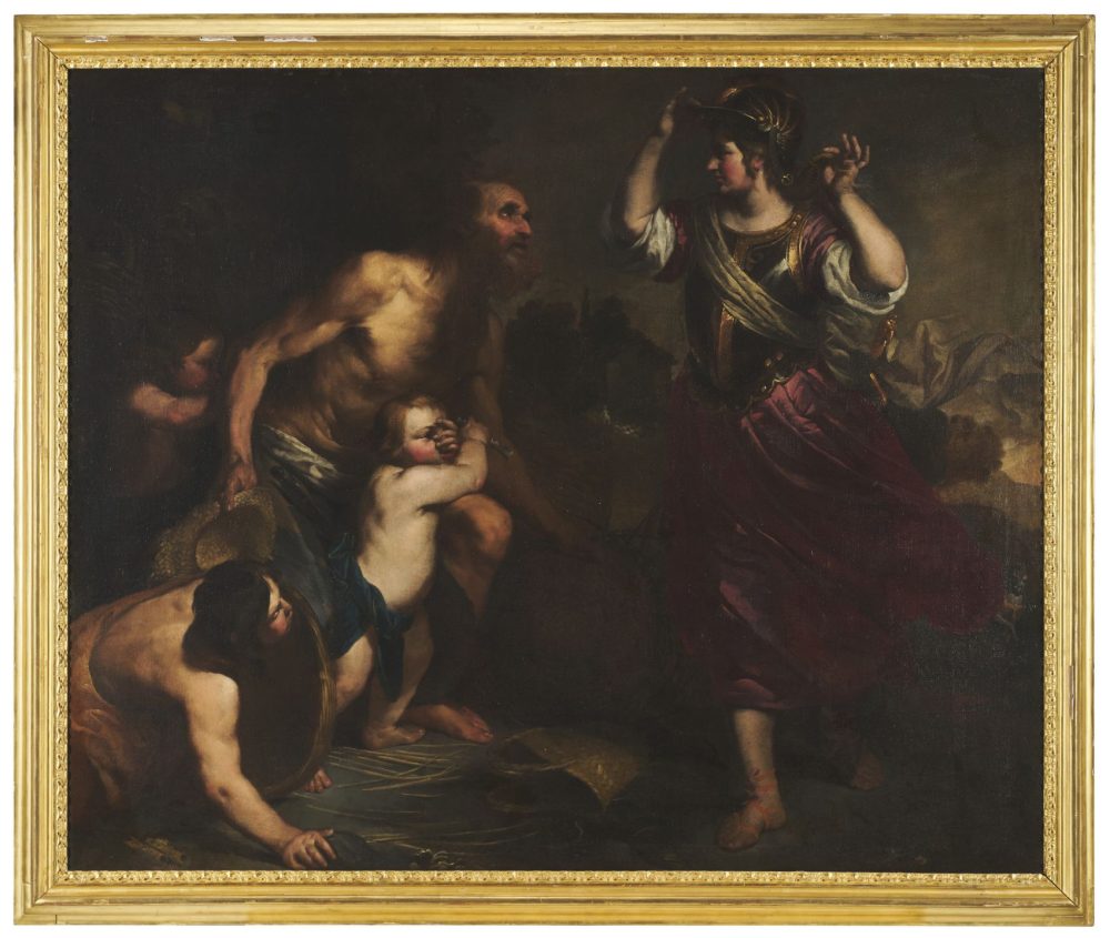 Lotto 77, Orazio De Ferrari (VOLTRI 1606 - GENOVA 1657), Erminia tra i pastori, olio su tela (cm 149x168,5), Venduto € 38.400