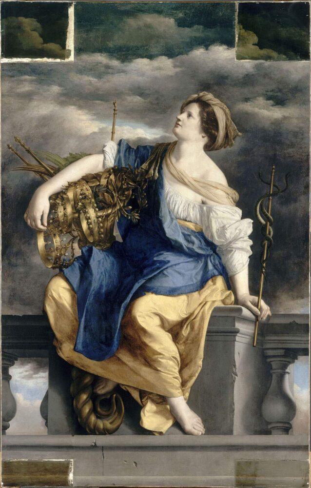 Orazio Gentileschi, La Felicità pubblica trionfante sui pericoli, 1625-1626 Olio su tela, 267x170 cm Parigi, Musée du Louvre, Département des Peintures