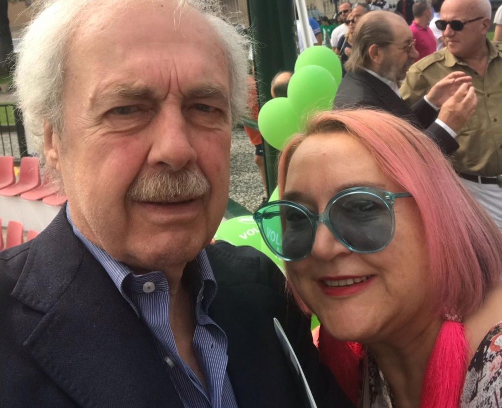 Piero Cavellini con Chiara Guidi