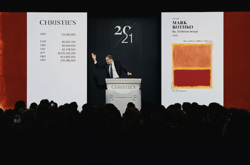 Asta record da Christie’s a New York. Sfiorati i 690 milioni di dollari, Mark Rothko top lot