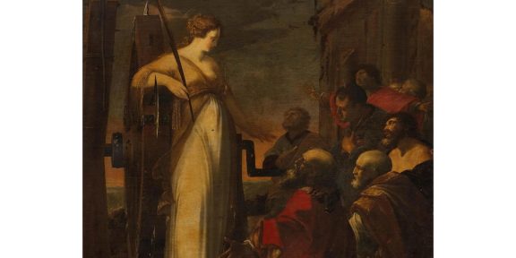 Scuola francese, sec. XVII, Santa Caterina d'Alessandria. Pandolfini Casa d'Aste