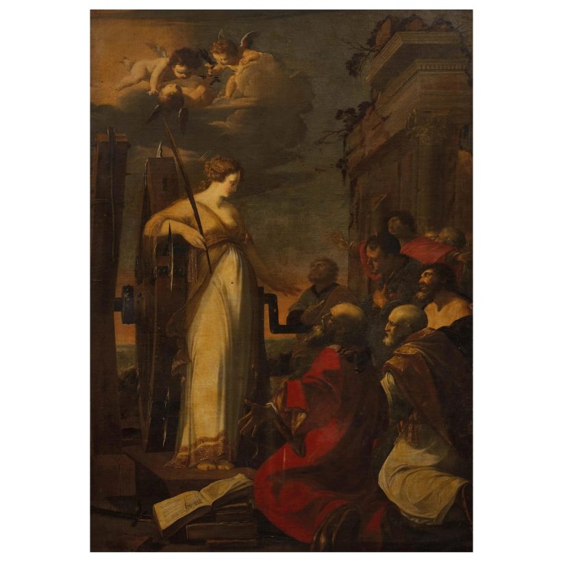 Scuola francese, sec. XVII, Santa Caterina d'Alessandria. Pandolfini Casa d'Aste