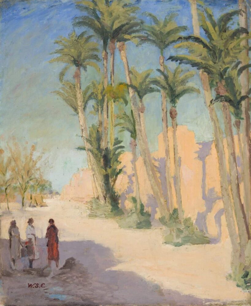 Winston Churchill, Marrakech, 1935 circa, photo courtesy Heffel