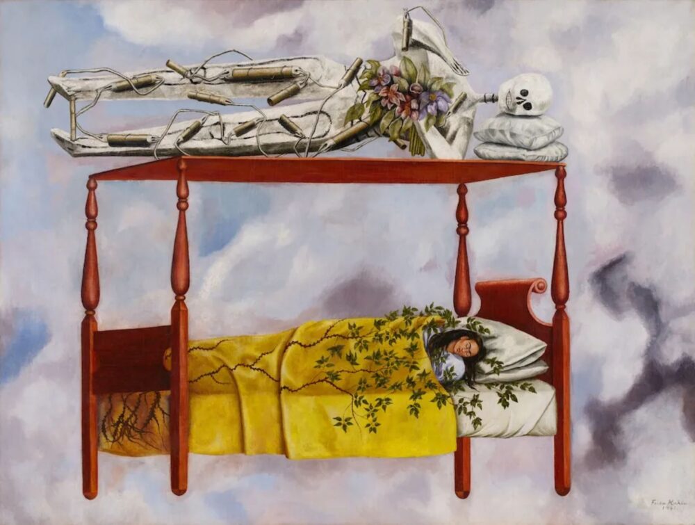 El sueño (La cama) – Frida Kahlo
