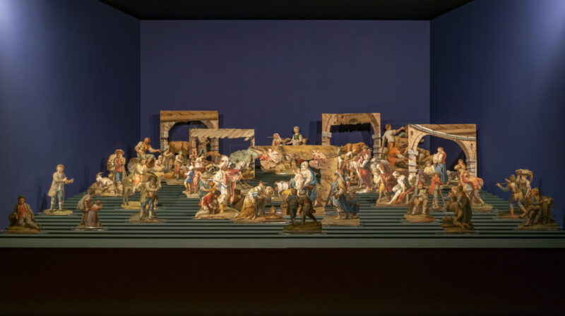 Francesco Londonio (Milano, 1723 - 1783), Il Presepe del Gernetto, Tempera su carta e cartoncino