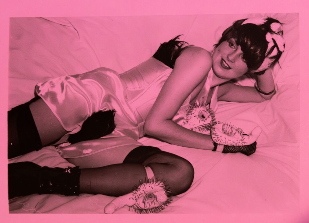 Helen posing in Fancy Dress and Sculptures Photograph Book