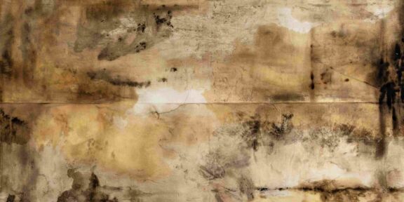 Riccardo Ricca, Orizzonti - Orizzonte 10, 180 cm x 140 cm, bitume, smalto su tessuto di cotone non preparato, 2023