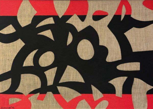 Rosso nero, 1991, Carla Accardi