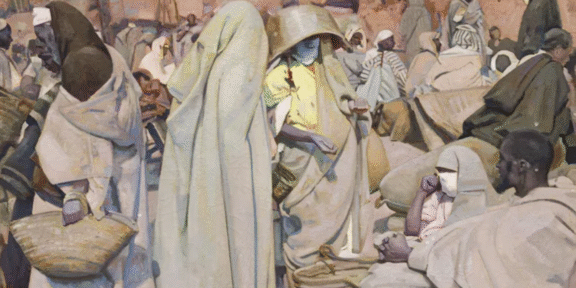 Lotto 39, Jacques Majorelle, Le Souk in Marrakech (1936-37). Stima 300-400 mila euro - Artcurial