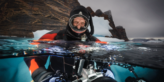 David Doubilet on assignment Greenland by Jennifer Hayes