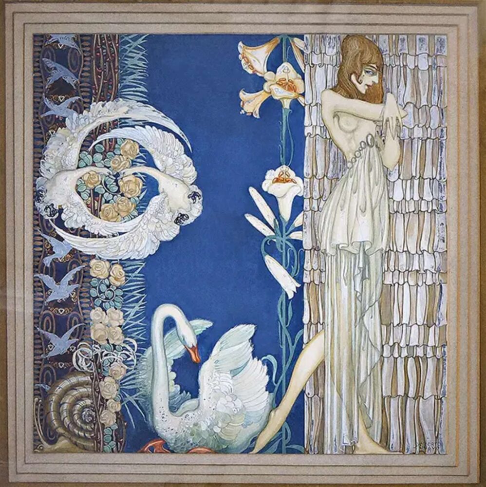 Umberto Schiavon, Innocenza, la Leda e il cigno, anni 10