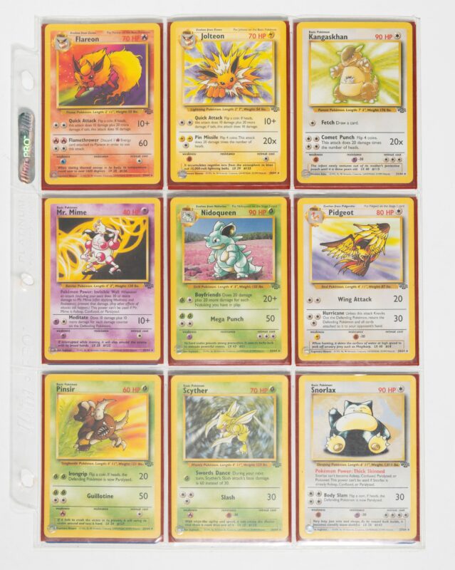 Lotto 134, Ken Sugimori & Mitsuhiro AritaPokemon - Set Jungle Unlimited UK. Stima 800-1,6 mila euro - Cambi Casa d'Aste