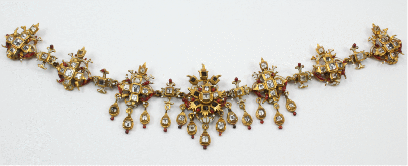 Orafo siciliano degli inizi del XVII secolo, collana, oro, smalti e diamanti, Collezione privata