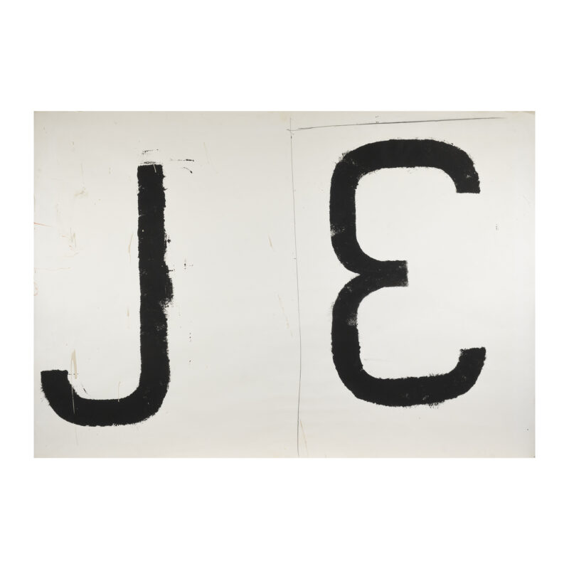 Jannis Kounellis, Senza titolo, 1960–62, pittura su cartaStima: € 60.000 – € 90.000 Aggiudicazione (diritti inclusi): € 100.800 Colasanti Casa d'Aste