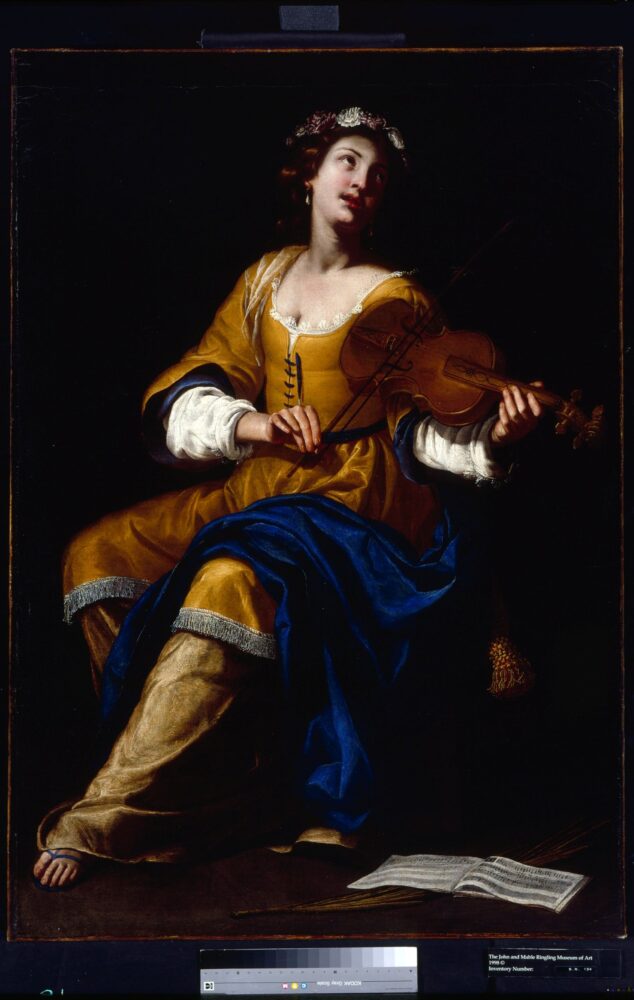 Artemisia Gentileschi, Santa Cecilia, 1645-1650 circa, Sarasota (FL), The State Art Museum of Florida, Collection of The John and Mable Ringling Museum of Art, Bequest of John Ringling