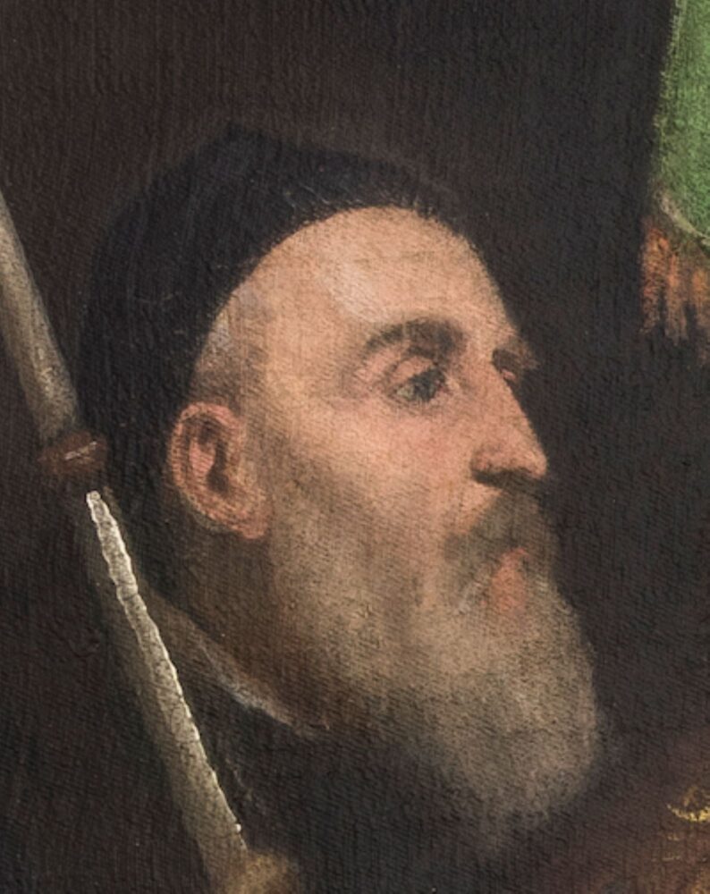 Autoritratto Tiziano dalla paletta di Pieve di Cadore