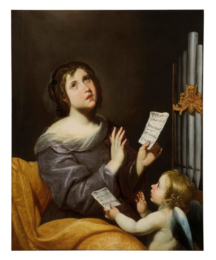 Diana Di Rosa, Santa Cecilia e un angelo, 1635-1640 circa, Boston (MA), Museum of Fine Arts, Photo © 2025 Museum of Fine Arts, Boston / Henry H. and Zoe Oliver Sherman Fund / Bridgeman Images