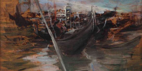 Giovanni Boldini, Gondole a Venezia
