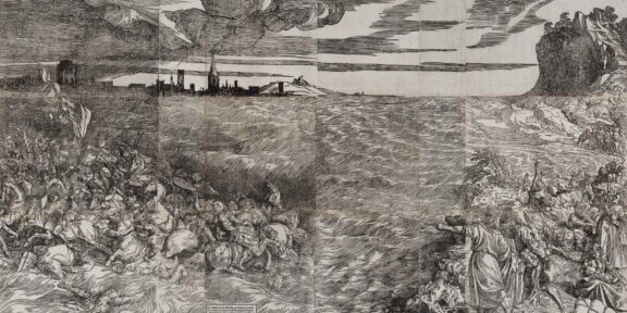 La Sommersione dell’esercito del Faraone nel Mar Rosso, di Tiziano