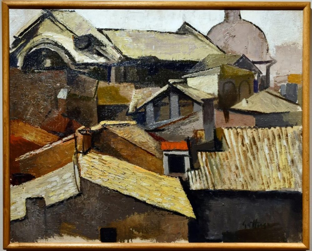 Renato Guttuso, Tetti di Roma (1957-1959), olio su tela, Roma, Galleria d’Arte Moderna
