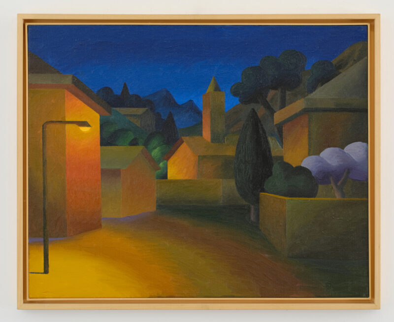 SalvoIl villaggio, 2004 Olio su tela, cm 80 x 100 Firmato sul retro Etichetta Galleria Aminta, Siena sul retro STIMA: 60.000 - 80.000 € AGGIUDICAZIONE: 90.000 € Martini Studio d’Arte