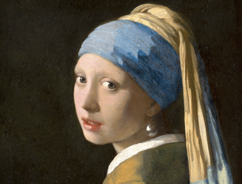 La ragazza con l’orecchino di perla di Johannes Vermeer (dettaglio)