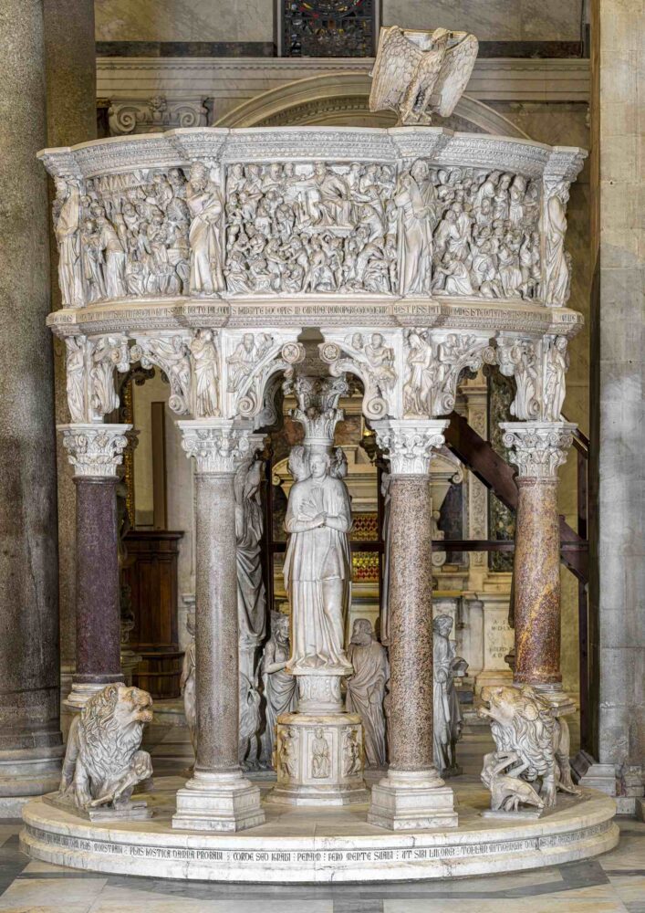 il Pergamo di Giovanni Pisano nel Duomo di Pisa