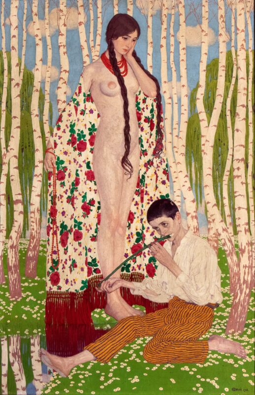 EDWARD OKUN(Varsavia 1872- Skierniewice 1945) Kalina, 1918 olio su tela - 115 x 75 cm Lotto 125 dell’Asta 339 di DIPINTI, SCULTURE E CERAMICHE DEL XIX e XX SECOLO Con una collezione di ceramiche di Vietri del Periodo Tedesco Stima € 40.000/60.000 Venduto a € 147.200,00 Bertolami Fine Art