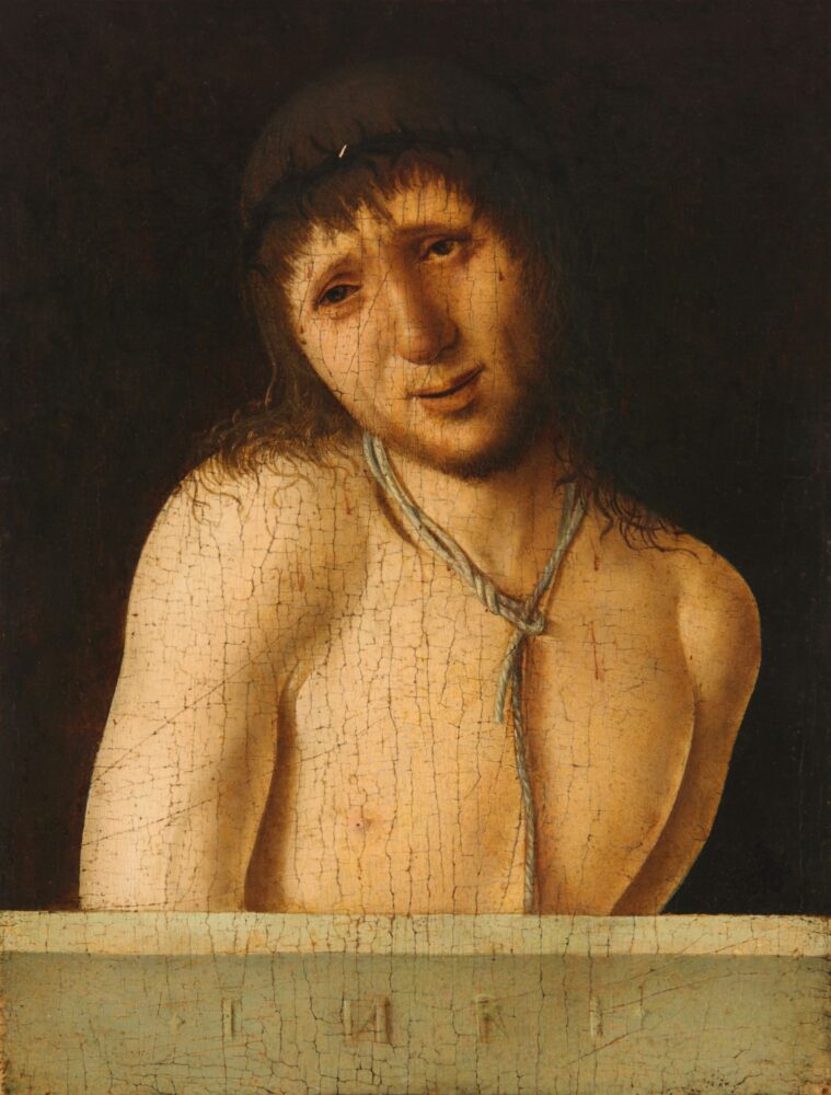 Antonello da Messina, Ecce Homo; Saint Jerome in Penitence, circa 1430-1479, recto