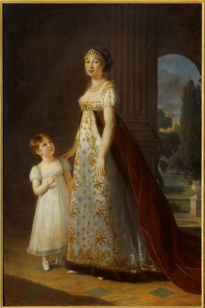 Caroline Bonaparte et sa fille Laetitia Joséphine, 1807