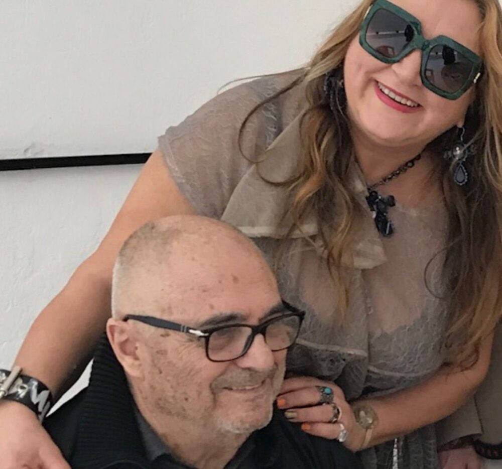 Chiara Guidi con Giancarlo Politi