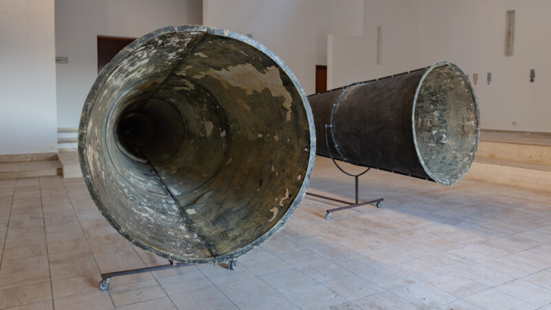 Daniele Franzella, Austerlitz in Generazione Sicilia. Installation view at Ex Chiesa di Gesù e Maria, Gibellina. Courtesy Gibellina Capitale Italiana dell’Arte Contemporanea 2026, foto Sisilab
