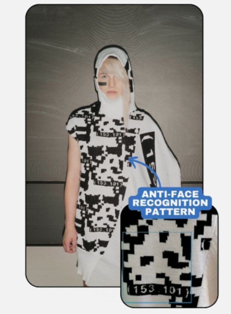 FACEPTION collection, anti surveillance knit wear. URBAN PRIVACY