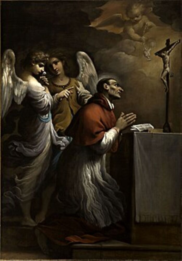 Guercino. San Carlo Borromeo in preghiera, Basilica di San Biagio, Cento