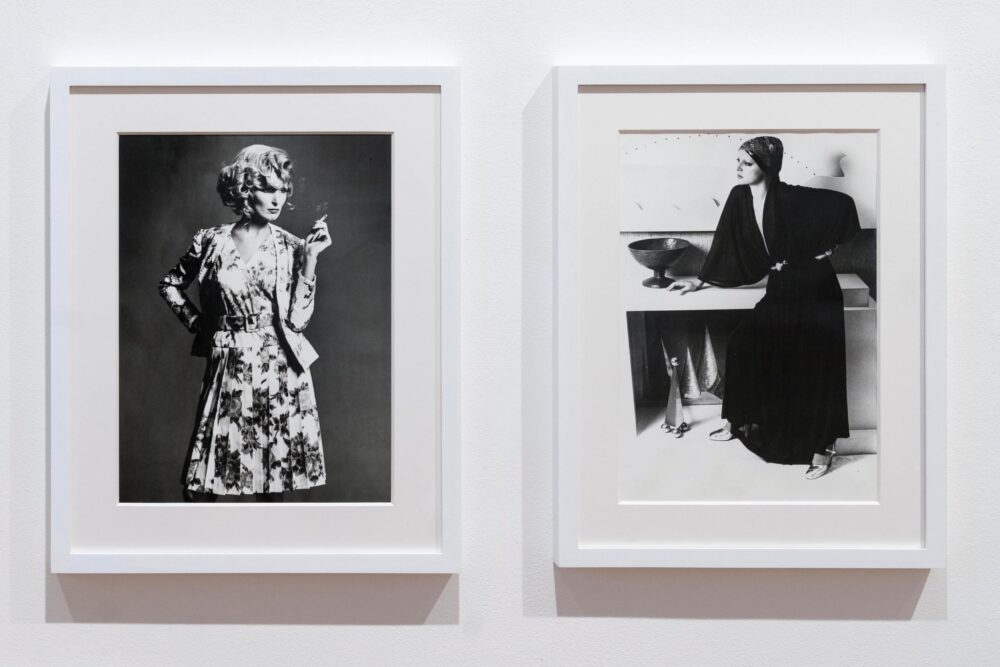 Installation view della mostra Elisabetta Catalano. Cinema, Moda e Performance, ph. Eduardo De Matteis, Courtesy Viasaterna e Archivio Elisabetta Catalano