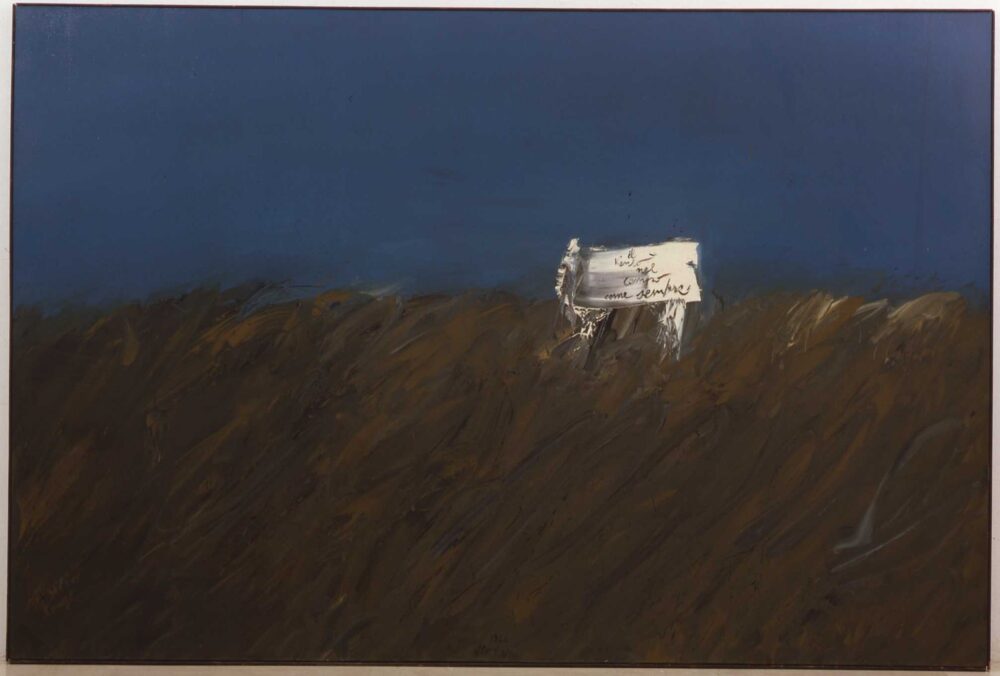 Mattia Moreni, Il vento nel campo come sempre, 1964, Olio su tela, cm 200 × 300, MAMbo - Museo d’Arte Moderna di Bologna, Settore Musei Civici, Comune di Bologna