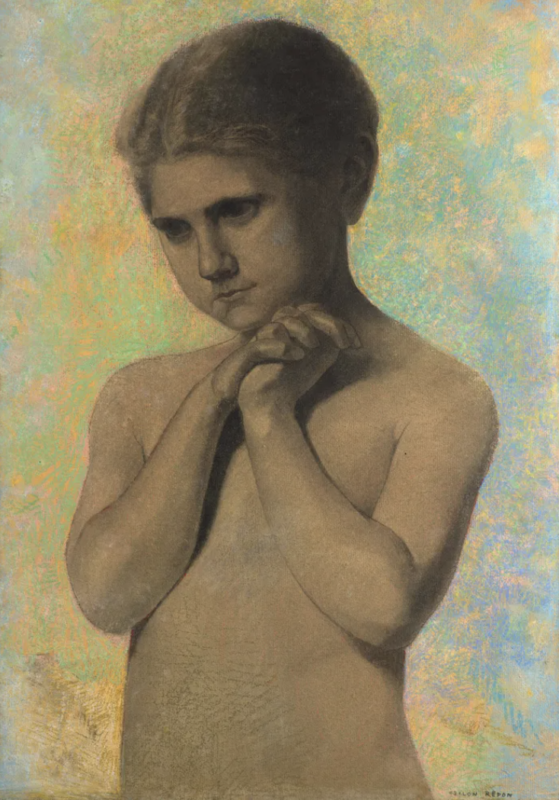 Lotto 34, Odilon Redon, Méditation, fillette nue, 1906. Stima 60-80 mila euro. Artcurial