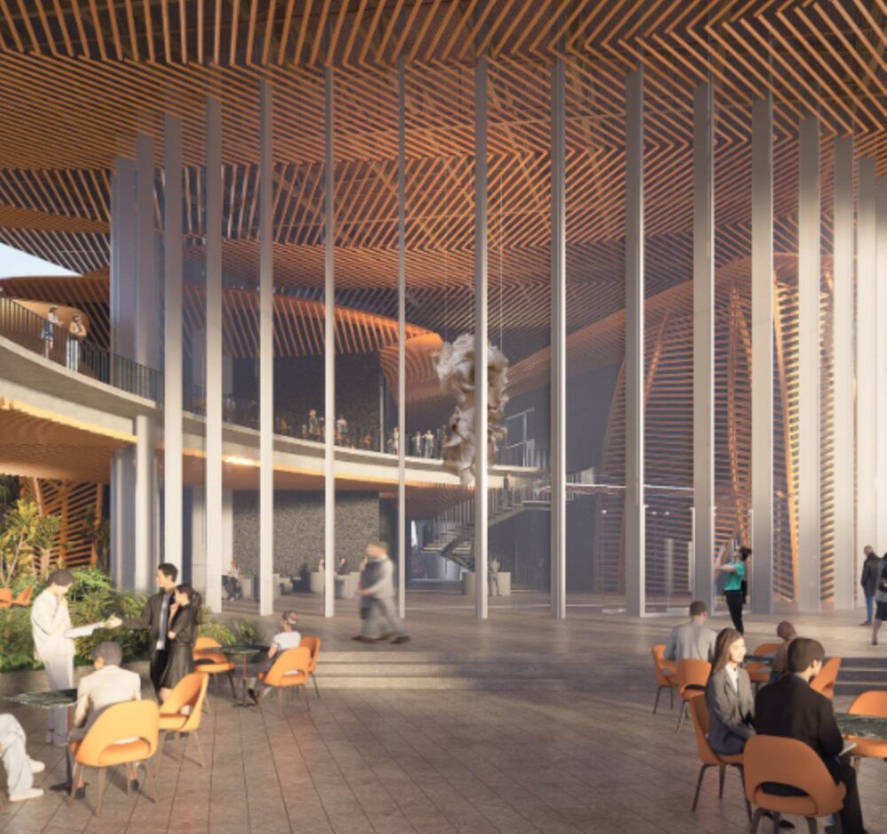 Un rendering del Kontempo–Center for Contemporary Ar di Manila © Ayala Foundation e WHY Architecture