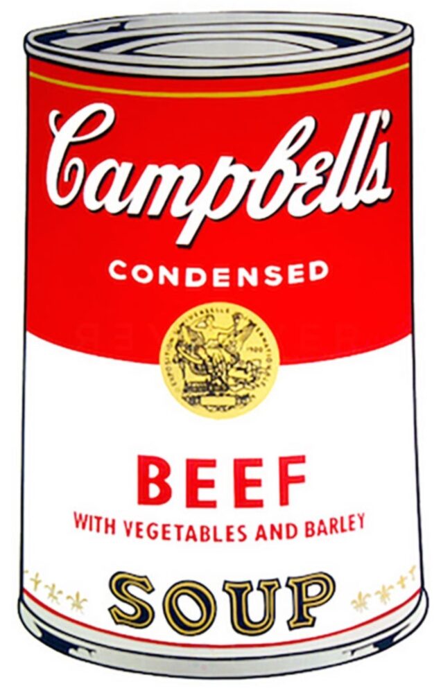 ANDY WARHOL, CAMPBELL’S SOUP, 1968, Serigrafia su carta, Collezione privata © The Andy Warhol Foundation for the Visual Arts Inc. by SIAE 2026
