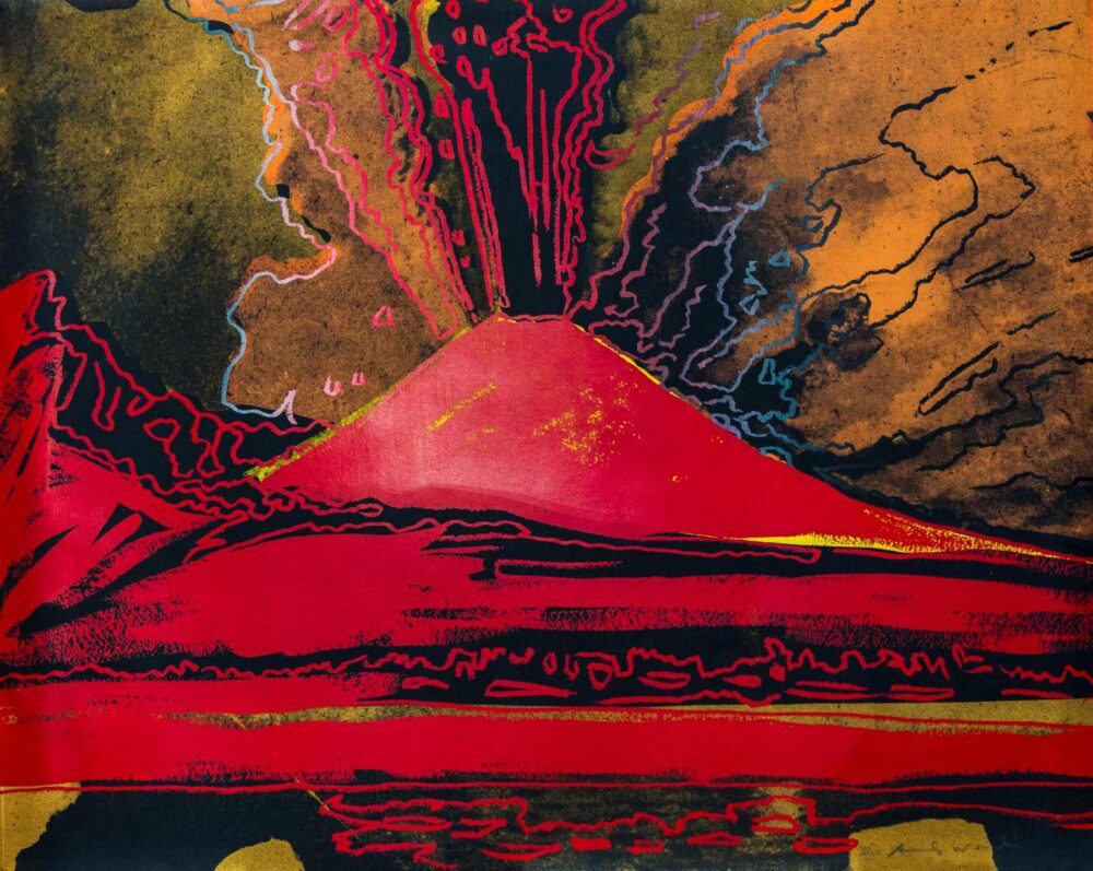 ANDY WARHOL, VESUVIUS, 1985, Serigrafia su Lenox Museum Board, Collezione privata © The Andy Warhol Foundation for the Visual Arts Inc. by SIAE 2026