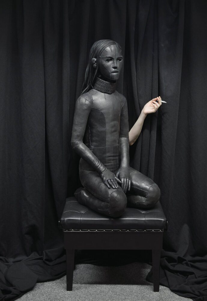Aneta Grzeszykowska, Self-Portrait with Untitled (Skin Doll), 2016, Stampa a pigmenti su carta cotone Courtesy Collezione Ettore Molinario, Milano © Aneta Grzeszykowska